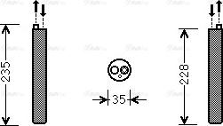 AVA VND297 - Filtre déshydratant, climatisation droxauto.com