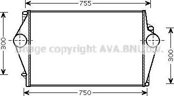 AVA VO4136 - Intercooler, échangeur droxauto.com