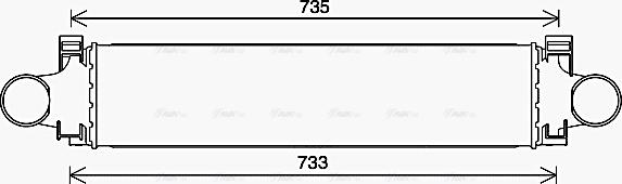 AVA VO4296 - Intercooler, échangeur droxauto.com