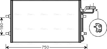 AVA VO 5149 - Condensateur, climatisation droxauto.com