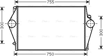 AVA VOA4136 - Intercooler, échangeur droxauto.com