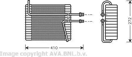 AVA VO V103 - Évaporateur climatisation droxauto.com