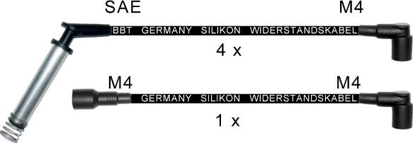 BBT ZK0741 - Kit de câbles d'allumage droxauto.com