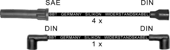 BBT ZK1878 - Kit de câbles d'allumage droxauto.com