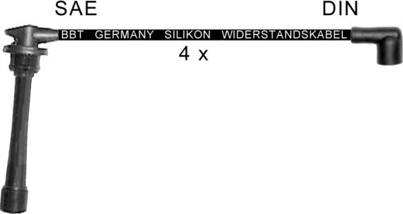 BBT ZK1749 - Kit de câbles d'allumage droxauto.com