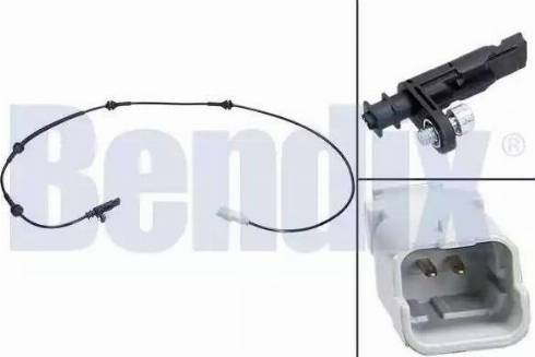 BENDIX 058427B - Capteur, vitesse de roue droxauto.com
