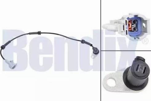 BENDIX 058383B - Capteur, vitesse de roue droxauto.com