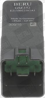 BERU GSE152 - Appareil de commande, temps de préchauffage droxauto.com