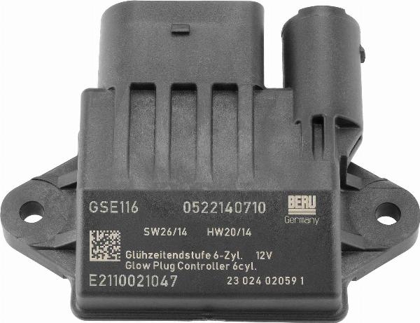 BERU GSE116 - Appareil de commande, temps de préchauffage droxauto.com