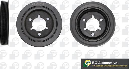BGA DP1176 - Poulie, vilebrequin droxauto.com