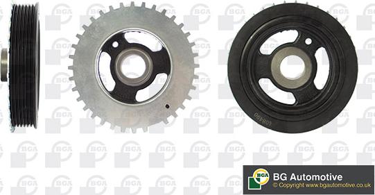 BGA DP1237 - Poulie, vilebrequin droxauto.com