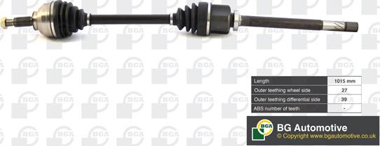 BGA DS9529R - Arbre de transmission droxauto.com