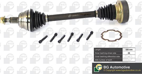 BGA DS9618L - Arbre de transmission droxauto.com