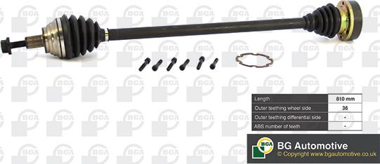 BGA DS9634R - Arbre de transmission droxauto.com