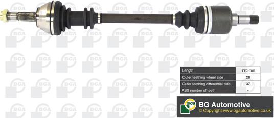 BGA DS6710L - Arbre de transmission droxauto.com