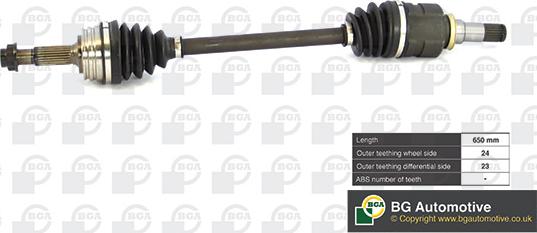 BGA DS6730L - Arbre de transmission droxauto.com