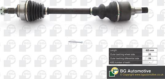 BGA DS6726LA - Arbre de transmission droxauto.com