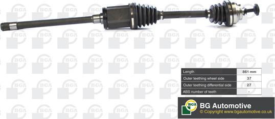 BGA DS0903R - Arbre de transmission droxauto.com