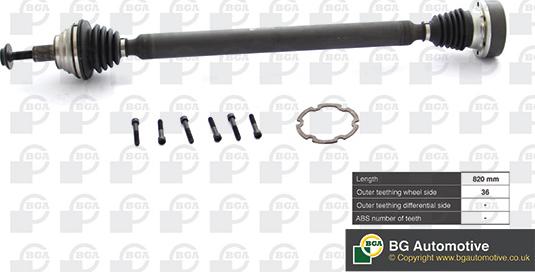 BGA DS8101R - Arbre de transmission droxauto.com