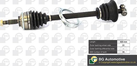 BGA DS7300LA - Arbre de transmission droxauto.com