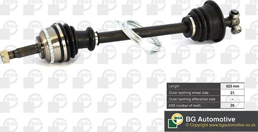 BGA DS7301LA - Arbre de transmission droxauto.com