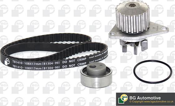 BGA TB1410CPK - Pompe à eau + kit de courroie de distribution droxauto.com