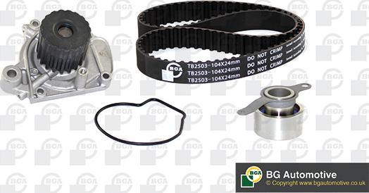 BGA TB2503CPK - Pompe à eau + kit de courroie de distribution droxauto.com
