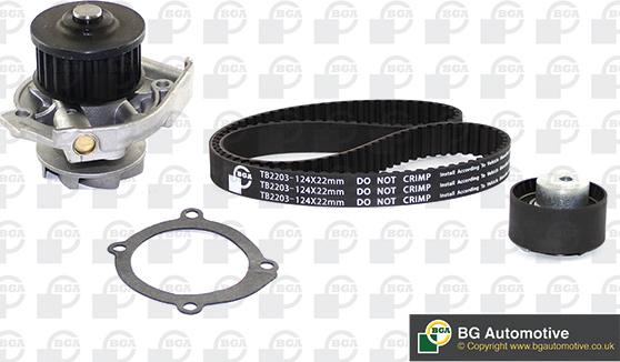 BGA TB2203CPK - Pompe à eau + kit de courroie de distribution droxauto.com