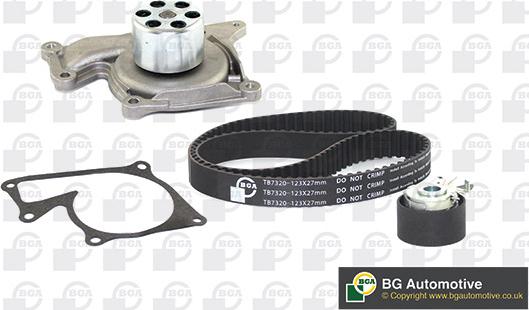 BGA TB7320CPK-2 - Pompe à eau + kit de courroie de distribution droxauto.com