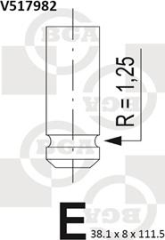 BGA V517982 - Soupape d'admission droxauto.com
