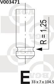 BGA V003471 - Soupape d'admission droxauto.com