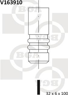 BGA V163910 - Soupape d'admission droxauto.com