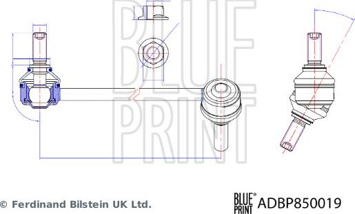 Blue Print ADBP850019 - Entretoise / tige, stabilisateur droxauto.com