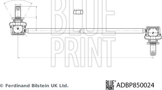 Blue Print ADBP850024 - Entretoise / tige, stabilisateur droxauto.com