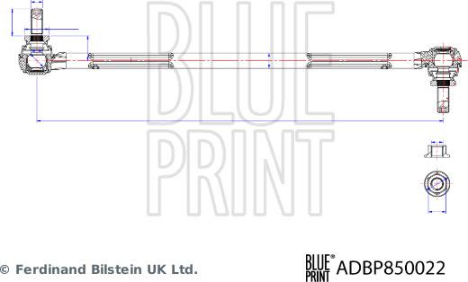 Blue Print ADBP850022 - Entretoise / tige, stabilisateur droxauto.com