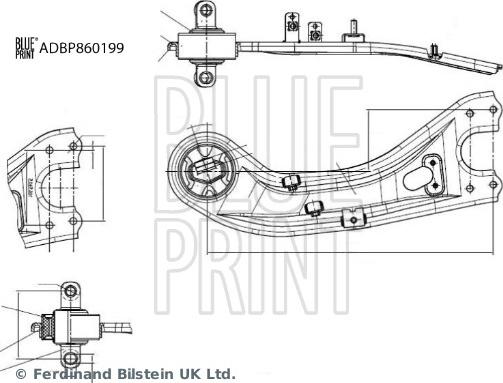 Blue Print ADBP860199 - Bras de liaison, suspension de roue droxauto.com