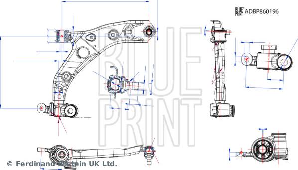 Blue Print ADBP860196 - Bras de liaison, suspension de roue droxauto.com