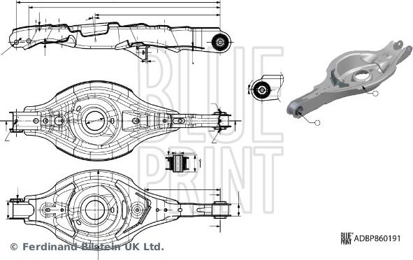 Blue Print ADBP860191 - Bras de liaison, suspension de roue droxauto.com