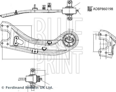 Blue Print ADBP860198 - Bras de liaison, suspension de roue droxauto.com
