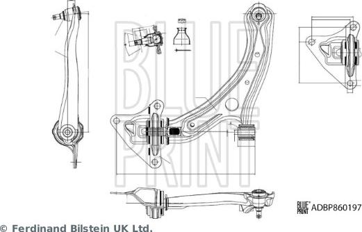 Blue Print ADBP860197 - Bras de liaison, suspension de roue droxauto.com
