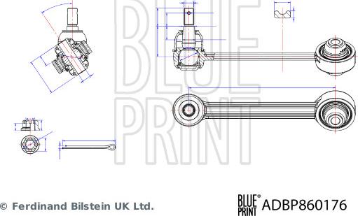 Blue Print ADBP860176 - Bras de liaison, suspension de roue droxauto.com