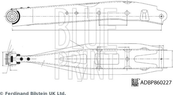 Blue Print ADBP860227 - Bras de liaison, suspension de roue droxauto.com