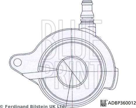 Blue Print ADBP360012 - Butée hydraulique, embrayage droxauto.com
