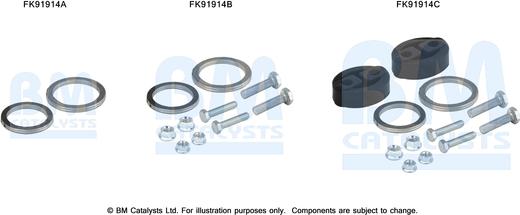 BM Catalysts FK91914 - Kit d'assemblage, catalyseur droxauto.com
