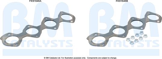 BM Catalysts FK91646 - Kit d'assemblage, catalyseur droxauto.com