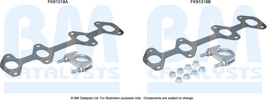 BM Catalysts FK91318 - Kit d'assemblage, catalyseur droxauto.com