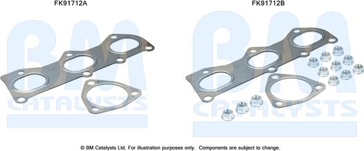 BM Catalysts FK91712 - Kit d'assemblage, catalyseur droxauto.com