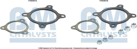 BM Catalysts FK92801 - Kit d'assemblage, catalyseur droxauto.com
