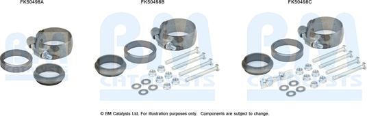 BM Catalysts FK50498 - Kit d'assemblage, tuyau d'échappement droxauto.com