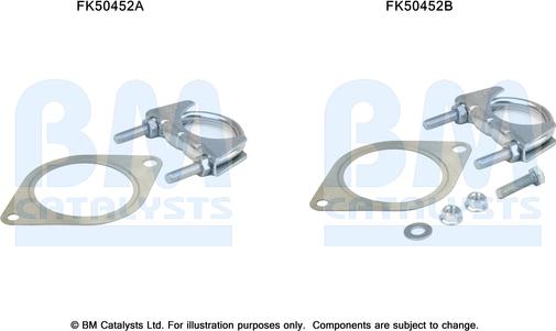 BM Catalysts FK50452 - Kit d'assemblage, tuyau d'échappement droxauto.com